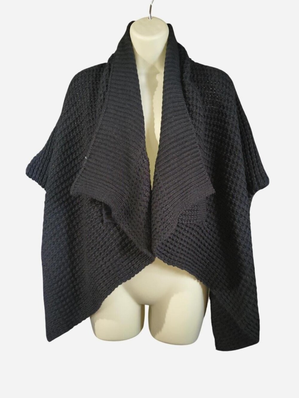 Avenue 9 Black Knit Shawl Wrap